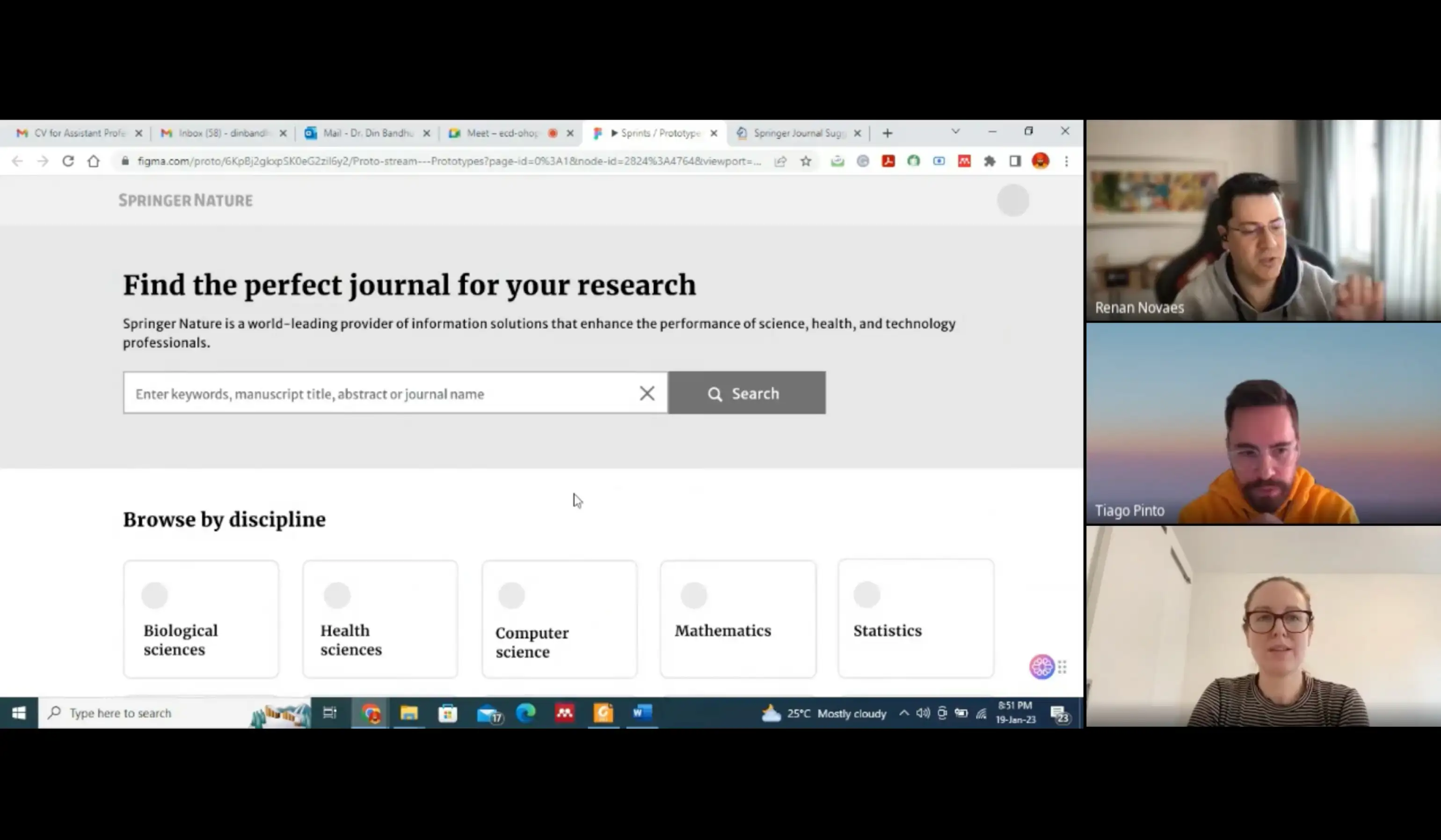Example of an interview with a researcher
