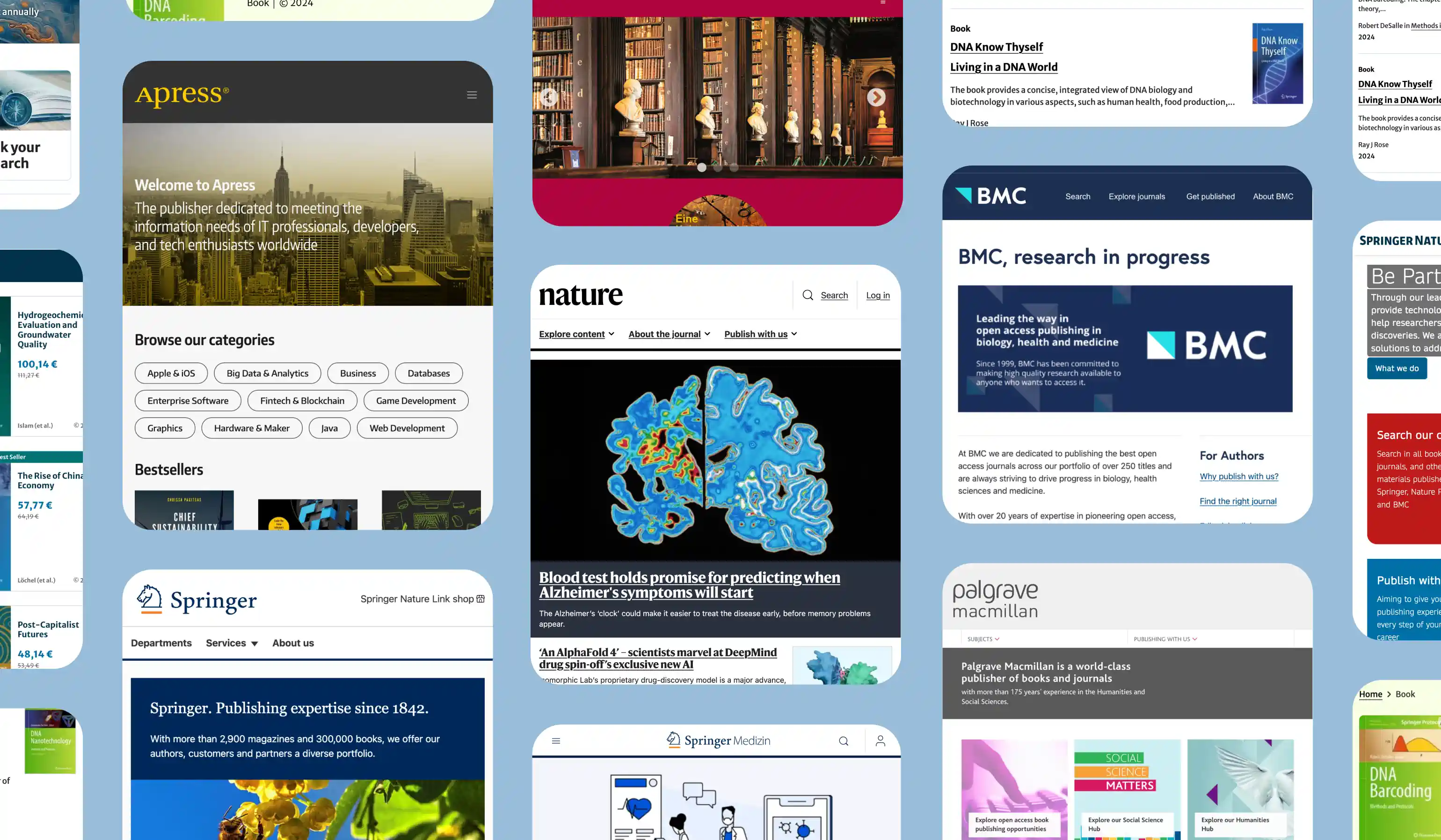 Image showing examples of the large number of legacy websites